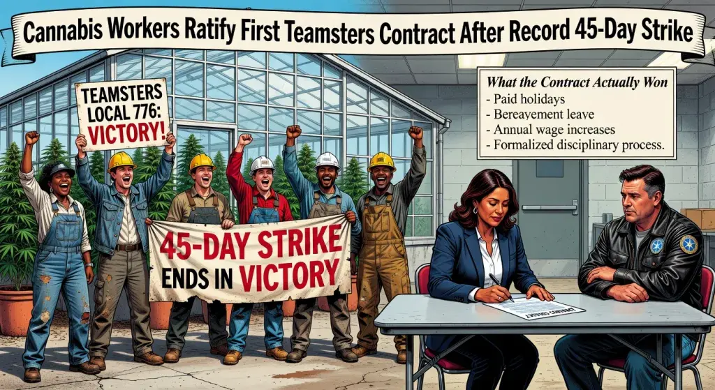 Cannabis Workers Ratify First Teamsters Contract After Record 45-Day Strike