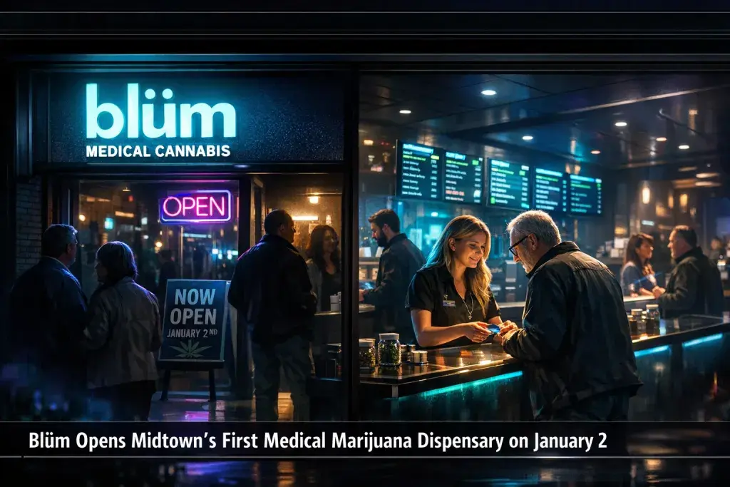 Blüm Opens Midtown's First Medical Marijuana Dispensary on January 2